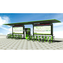 TCP-1 bicycle shelter with advertising